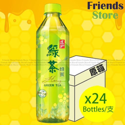 [400266] 道地 - [原箱] 支裝 蜂蜜綠茶 (500毫升 X 24)  新舊包裝隨機發放
