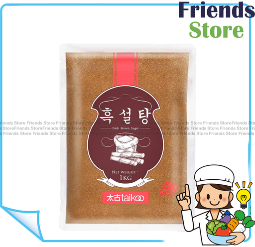[40001571N] 太古 - 韓国包装の黒砂糖（天然無添加）（1kg/パック）新旧の包装がランダムに配布されます
