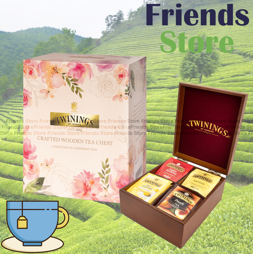 [4004412ZB] 川寧 - 經典 4格木盒連精選茶 (40片裝) 飲品  (香港行貨)