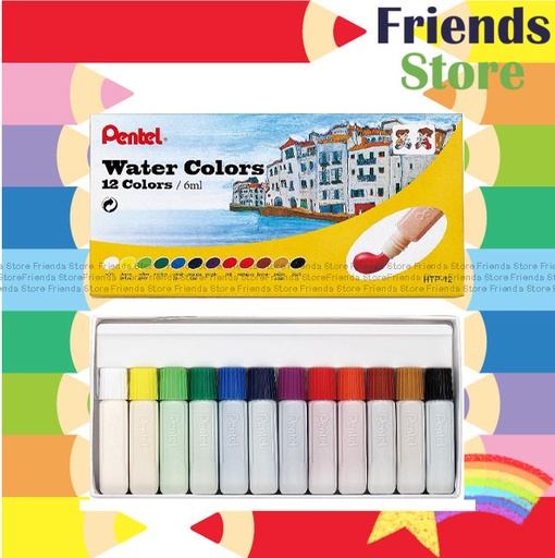 [12761] Pentel - 蟠桃兒 12色水彩  HTP-12