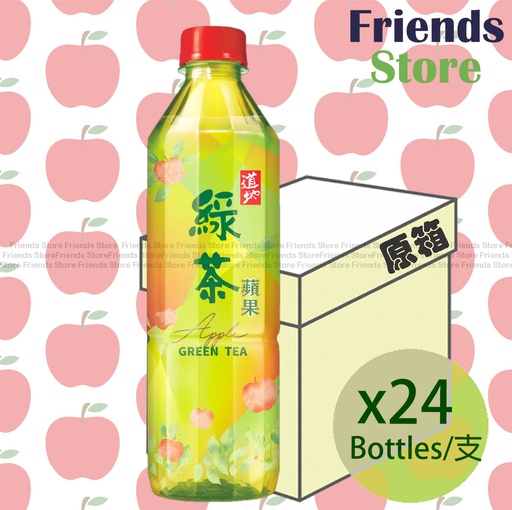 [400267] 道地 - [原箱] 支裝 蘋果綠茶 (500毫升 X 24)  最佳飲用日期：2025年11月1日或之後