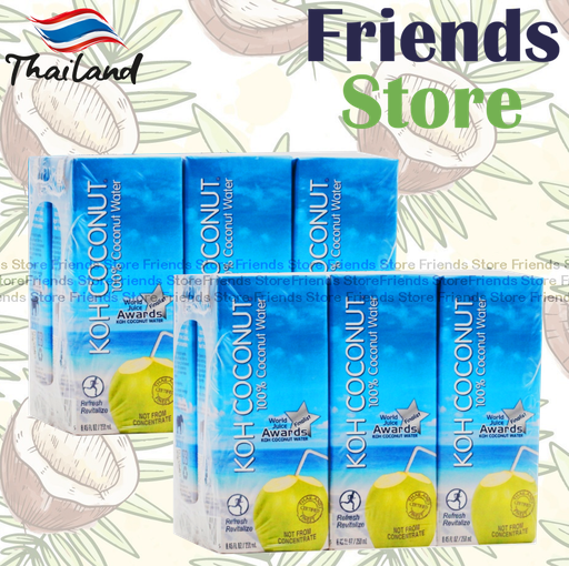 [4004436D] KOH COCONUT - 紙包裝 Coconut Water (250ml X 6 X 2)