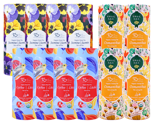 [400800D] Touch Organic - Organic Tea Bags Floral  Combo (Set of 3 Flavours X 4)