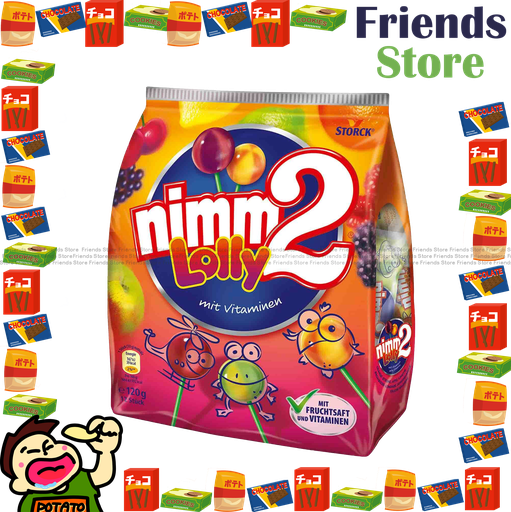 [4128F1] nimm2 - Fruity Lolly Lollipop 120g(Individually Packed)  (Parallel Imported Goods)