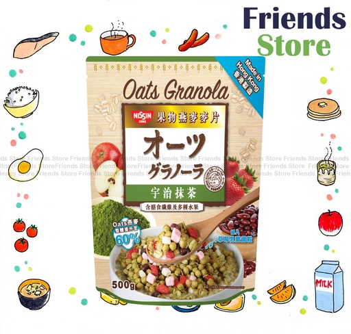 [4007633E8] 日清 - オートミールシリアル 宇治抹茶味 (500g)
