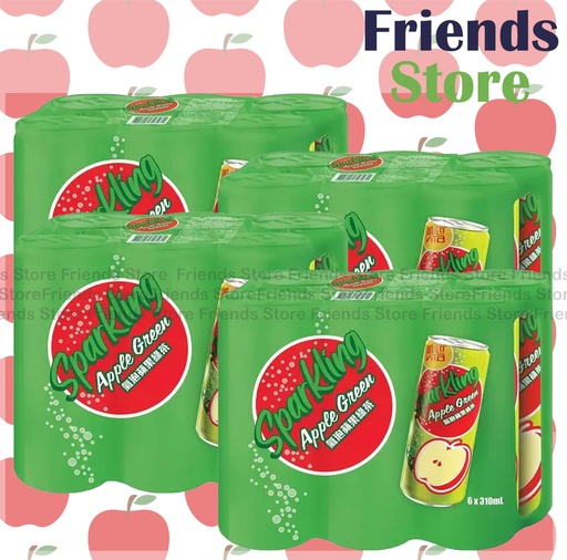 [4001091GF] Vita - [Full Case] Sparkling Apple Green Tea (310ml X 6 X 4)