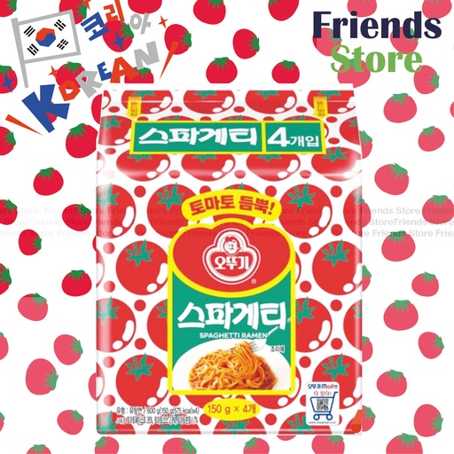 [4128F3] Ottogi - Spaghetti Ramen (Tomato Flv) Pack of 4s (Parallal Imported/Random Packing)