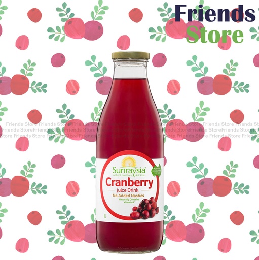 [4004433J] Sunraysia - <大支玻璃裝> Cranberry Drink (1L x 1) Packing Randomly Distributed