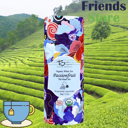 [400800H] Touch Organic - 有機熱情果白茶三角茶包 (附有吊牌)  (1.7克 X 20小包)