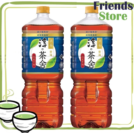 [4007611BG] 春茶館 - プーアール茶ドリンク（食物繊維入り）（無糖）（1.2L×2）
