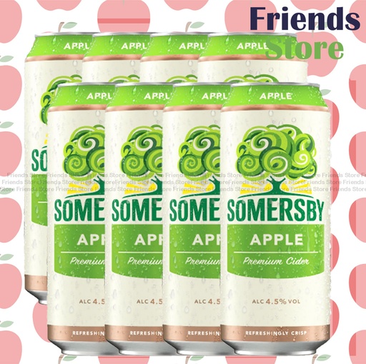 [400446E] SOMERSBY - 巨罐裝 蘋果酒 (500毫升 x 8)  包裝隨機發放