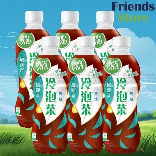[40010168D] 維他 - 膠樽裝 冷泡無糖茶 (鐵觀音) (500毫升 X 6) 新舊包裝隨機發放