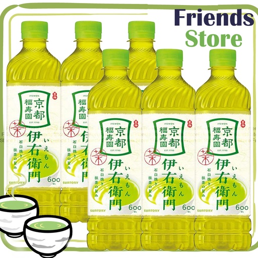 [400047QG] 三得利 - 日本伊右衛門 綠茶  (600毫升 X 6) (平行進口/包裝隨機發放)
