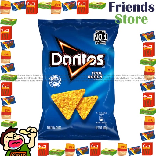 [4007633B5] Doritos - Cool Ranch Flavored Tortilla Chips  (190g X 1)