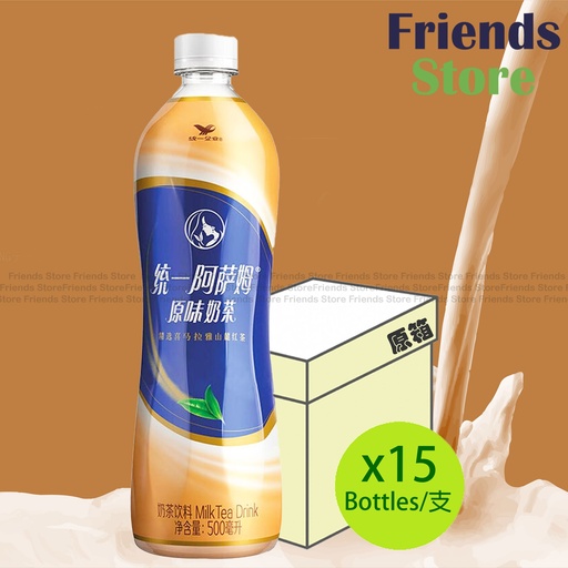 [400022PF] 統一阿薩姆 - [原箱] 膠樽裝 阿薩姆奶茶 (500毫升 X 15)