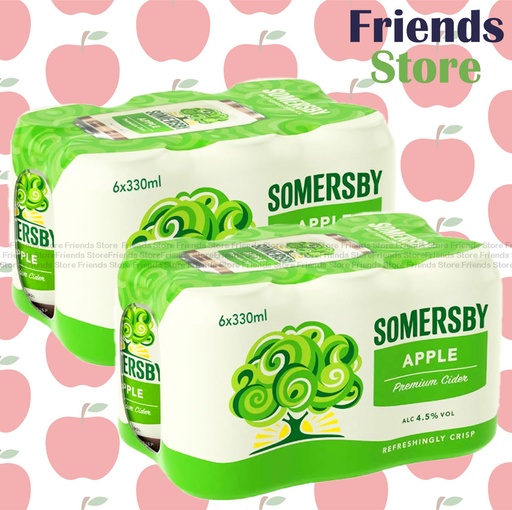[400446A] SOMERSBY - 罐裝 蘋果酒 (330毫升 x 6 X 2) (平行進口) 包裝隨機發放