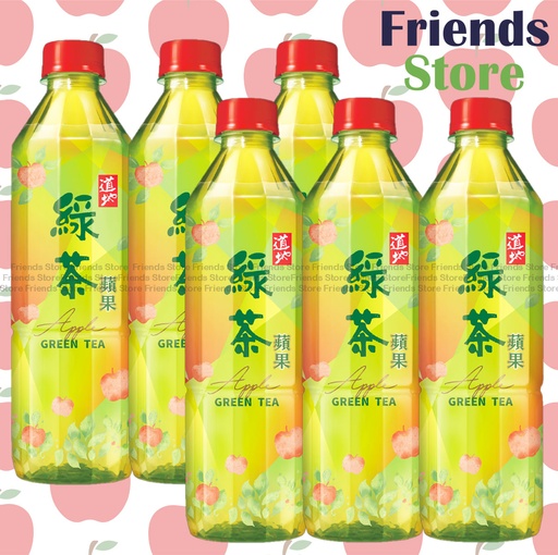 [400267_6] 道地 - 支裝 蘋果綠茶 (500毫升 X 6)最佳飲用日期：2025年11月1日或之後