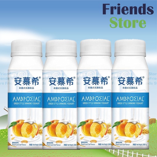 [4001731B1] 安慕希 - 黃桃燕麥味 希臘式乳酪飲品 (200克 X 4)