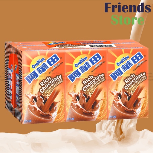 [4004412C1] Ovaltine - Rich Chocolate Malted Milk Drink (250ml x 6) new/old packing randomly distributed