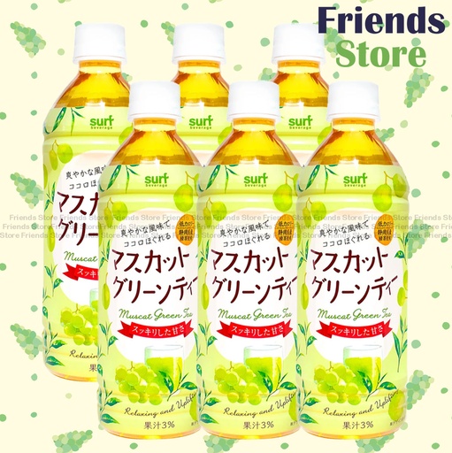 [40122A1] Surf - Japan Muscat Green Tea (500ml X 6)