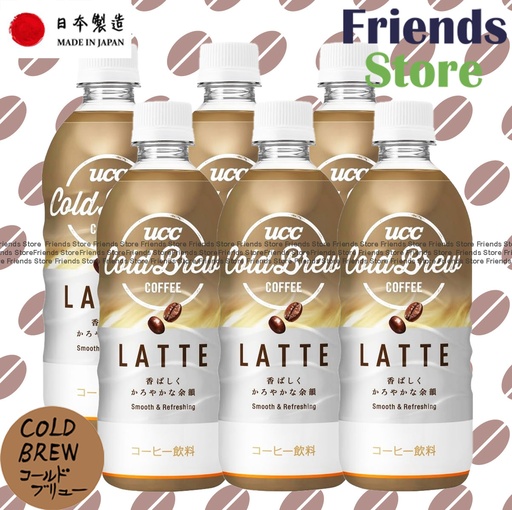 [4A4L] UCC - 冷萃拿鐵LATTE 咖啡飲品 (500毫升 X 6)