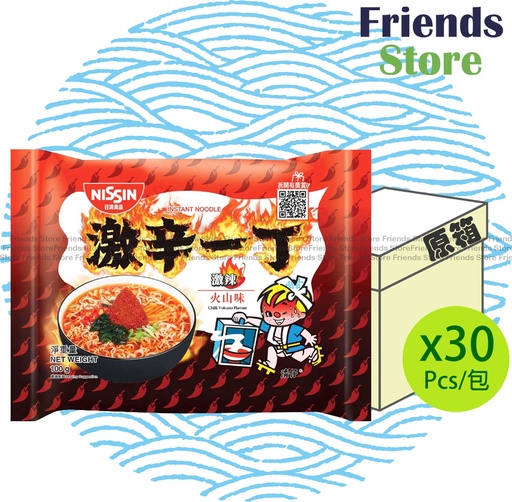 [400115KF] 日清食品 - [オリジナルボックス] (香港版) 出前一丁 激辛シリーズ スパイシーボルケーノ味インスタントラーメン (100g x 30)