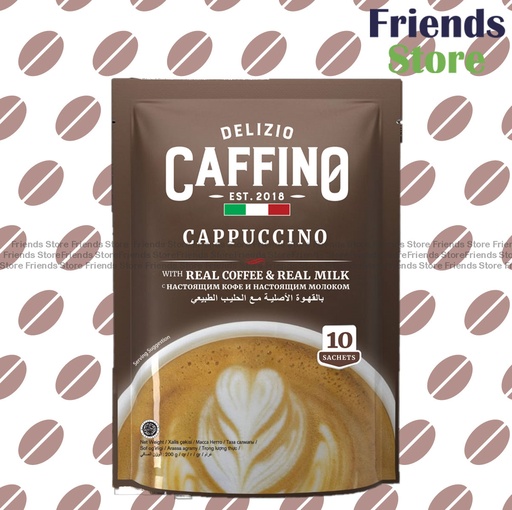 [4NO4] CAFFINO クラシック泡立ちコーヒー（10スティック/袋・並行輸入）