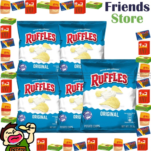 [4007633B9E] RUFFLES - 原味波浪薯片 (28.3克 X 5)