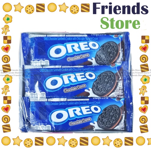 [4NO6C] Oreo - Chocolate Sandwich Cookies w/ Chocolate Flavoured Cream Multipack  331.2g (27.6g X 12)