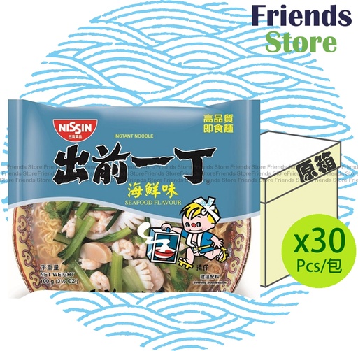 [400115FF] NISSIN - [Full case] Demae Ramen Seafood Flavour Instant Noodle (100g X 30)