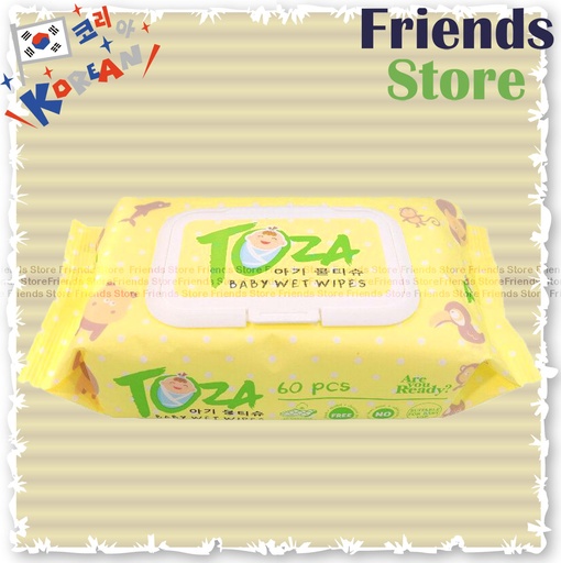 [4140] TOZA - ベビーソフト厚手ウェットティッシュ（カバー付き）（60枚入り）（並行輸入品／パッケージはランダム配布）
