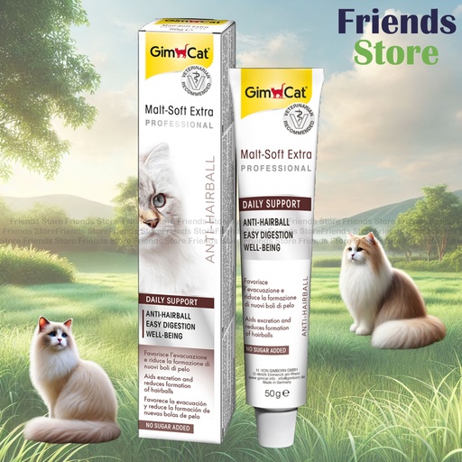 [GM407517] GimCat - 貓用麥芽味加強版吐毛球膏100克