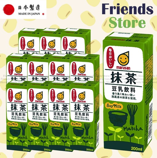 [40120B] marusan - 丸山 <迷你裝> 抹茶豆乳飲品 (200毫升 X 12)