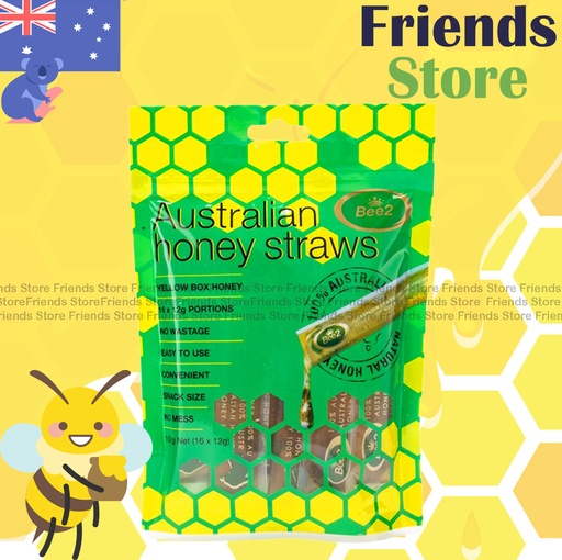 [400114N9] Bee2 - Australian Honey Straws (12g X 16) Packing Randomly Distributed
