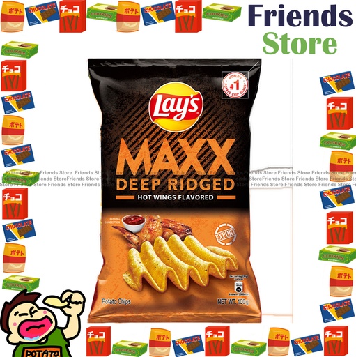 [4007633B9B] レイズ - ビッグウェーブ スパイシーチキンウィング味ポテトチップス（100g×1）