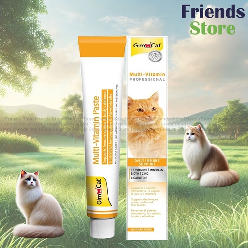 [GM401393] GimCat 12種ビタミン入りミルク味ペースト（100g）