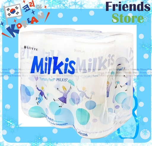[400789N1] Lotte - Milkis Original Flavour (250ml x 6) <原味> Packing Randomly Distributed 