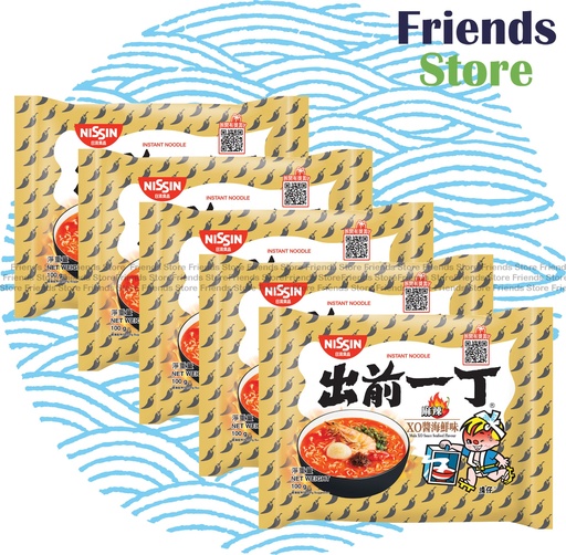 [400115J] 日清食品 - (香港版) 出前一丁 激辛味シリーズ 激辛XO醤シーフード味インスタントラーメン (100g x 5)