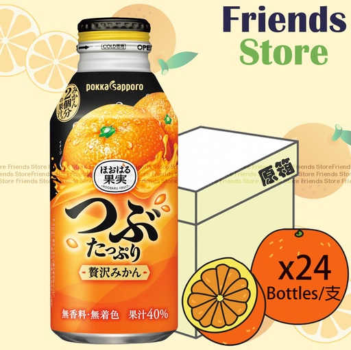 [4126T2F] サッポロ - 【オリジナルボックス】フルーティーオレンジジュース (400g×24本) (並行輸入品)