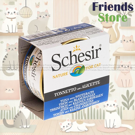 [SCH750037] Schesir - 雪詩雅 139 全天然 吞拿魚 白飯魚飯 貓罐頭85g 全方位保健 貓罐頭[新舊包裝同時發貨]