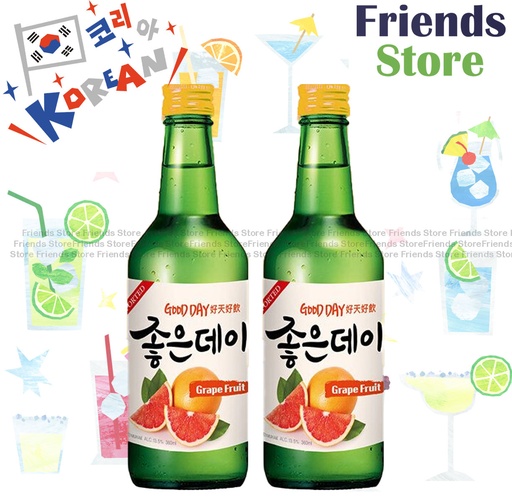 [400534C] Muhak - Muhak Fruit Soju (Grapefruit Flavor) (360ml X 2)