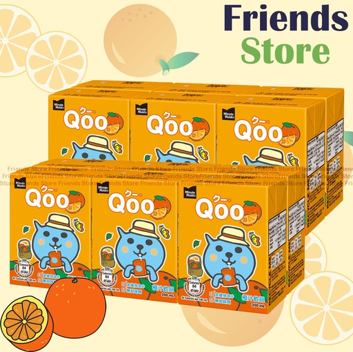 [400187G] ミニッツメイド - Qoo オレンジジュース (200ml × 6 x2)