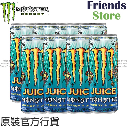 [400150AU_8] MONSTER - 香港公式商品 - オーストラリア産レモン炭酸エナジードリンク（355ml×8本）