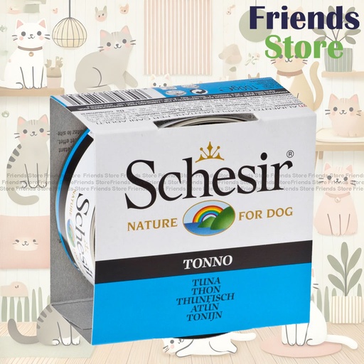[SCH712530] Schesir - 雪詩雅 681 全天然 吞拿魚 狗罐頭 150g 全方位保健 狗罐頭【新舊包裝隨機發貨】