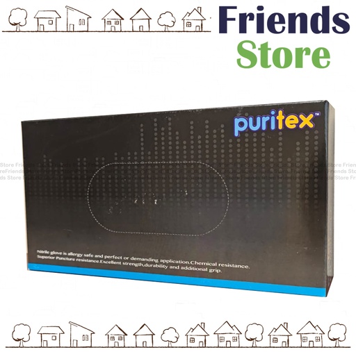 [241250L] Others - Puritex - 無粉丁腈 丁晴多用途手套 100隻/盒; 藍色大碼