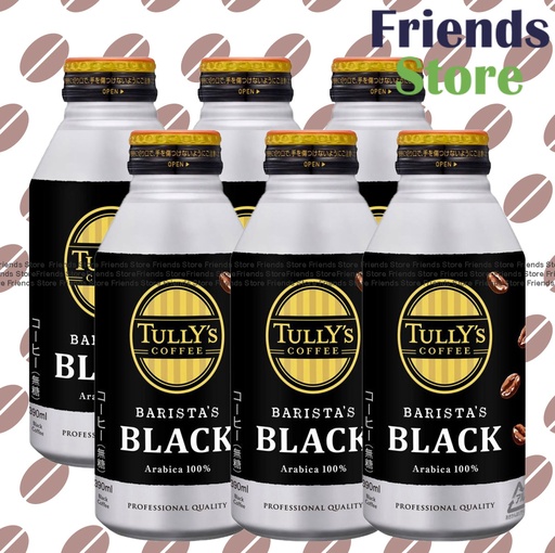 [4130NR] 伊藤園 - タリーズ 100%アラビカコーヒー ブラック (390ml x 6) (並行輸入品)