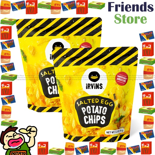 [4004434J] IRVINS - Singapore Salted Egg Potato Chips (95g X 2)  鹹蛋薯片 (小包裝)
