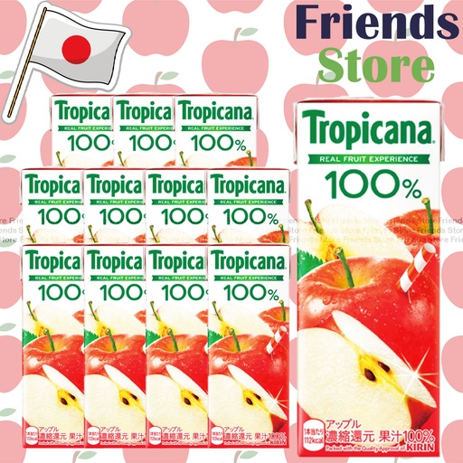 [4A8E] キリン - 日本トロピカーナ 100%アップルジュース (250ml x 12)