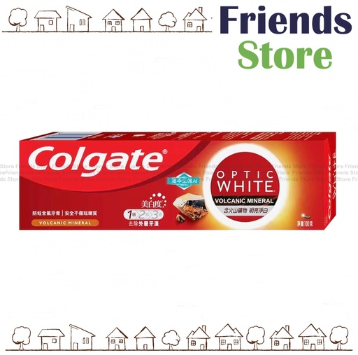 [COL001C] Colgate - Optic White Volcanic Mineral Toothpaste （火山礦物）100g  (824265)