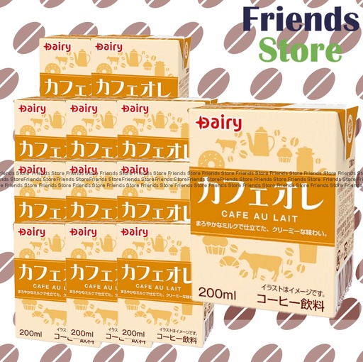 [4A9C] HOKKAIDO DAIRY - 北海道乳業 嗲地 法式咖啡  (200毫升 X 12)